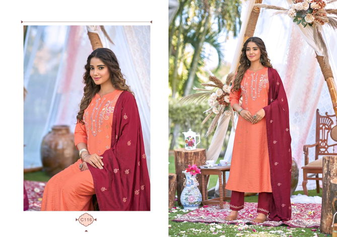 Kalaroop Rangat Cryon Viscose Readymade Suits Catalog
